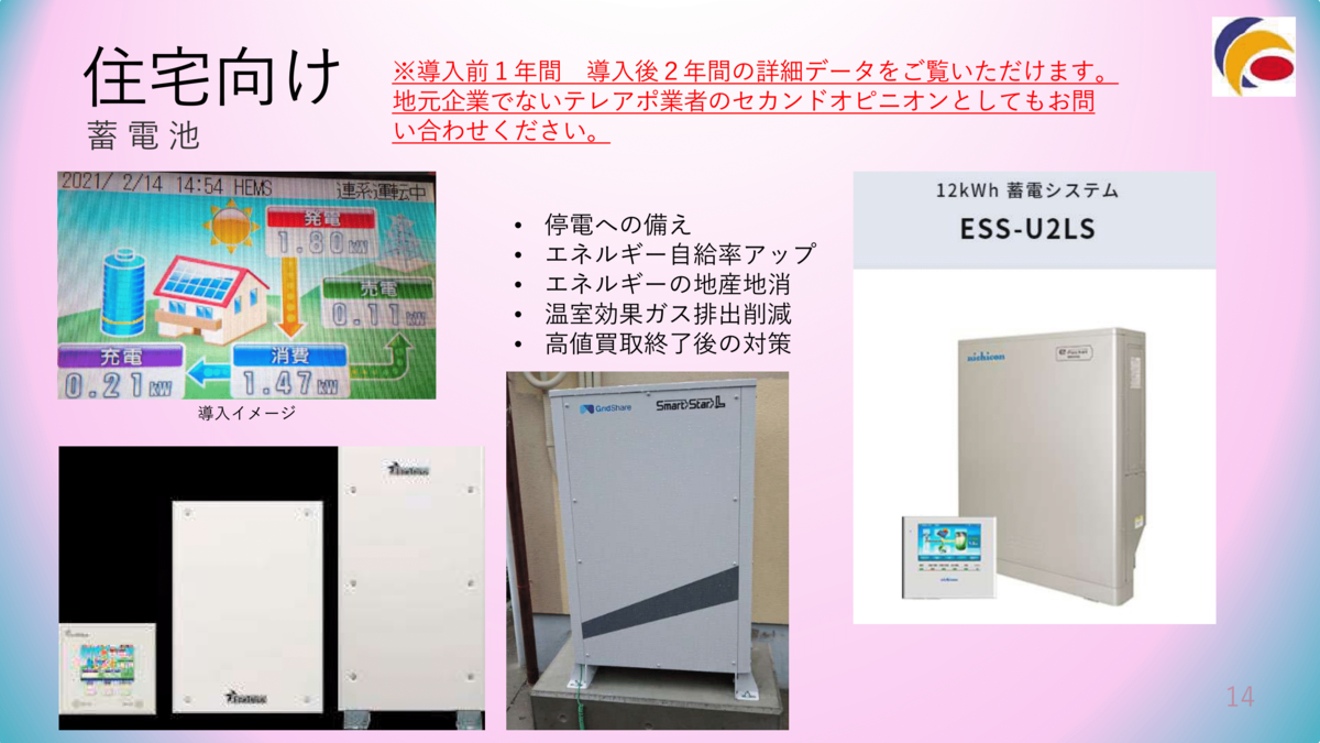 住宅向け蓄電池画像